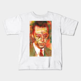 ALBERT CAMUS - watercolor portrait.1 Kids T-Shirt